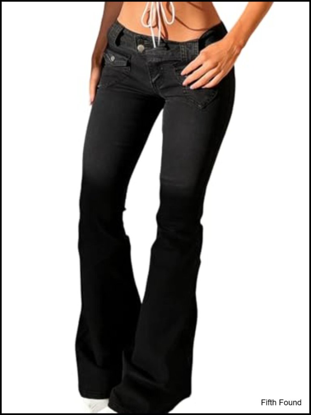 Women's Flare Jeans High Rise Stretch Bell Bottom Denim Pants